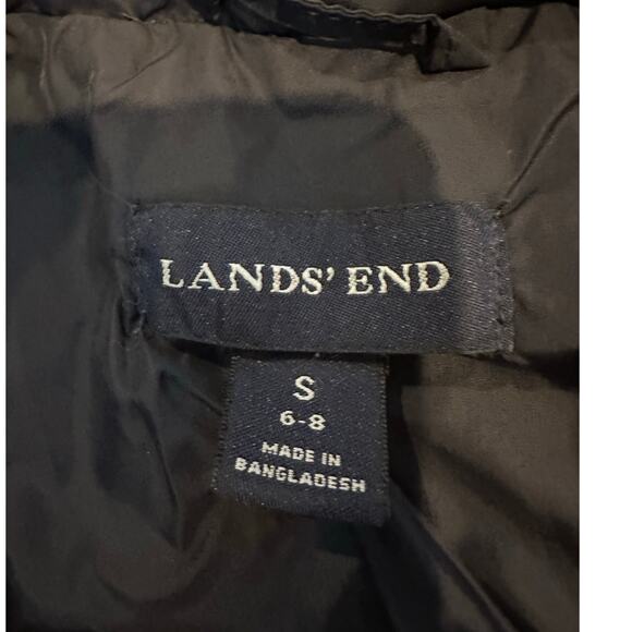 Lands’ End Women’s Quilted Down Vest – Navy, Sz Small Warm Lightweight Outerwear - Picture 4 of 7